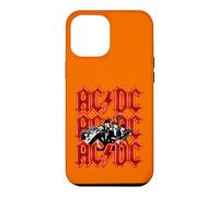 Officiel AC/DC Angus and Brian Red Lightning Logo Rock Band Coque pour iPhone 12 Pro Max