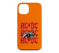 Officiel AC/DC Angus and Brian Red Lightning Logo Rock Band Coque pour iPhone 13