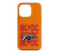 Officiel AC/DC Angus and Brian Red Lightning Logo Rock Band Coque pour iPhone 13 Pro