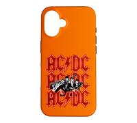 Officiel AC/DC Angus and Brian Red Lightning Logo Rock Band Coque pour iPhone 16