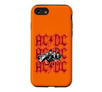 Officiel AC/DC Angus and Brian Red Lightning Logo Rock Band Coque pour iPhone SE (2020) / 7/8