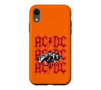 Officiel AC/DC Angus and Brian Red Lightning Logo Rock Band Coque pour iPhone XR