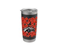 Officiel AC/DC Angus and Brian Red Lightning Logo Rock Band Gobelet isotherme en acier inoxydable double paroi