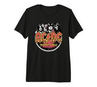 Officiel AC/DC Highway to Hell Red Logo T-Shirt Haut de Gamme