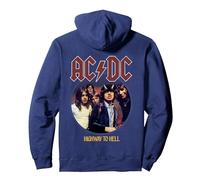 Officiel AC/DC Highway to Hell Rock Sweat à Capuche, Unisexe pour Adultes, Bleu Marine, XL