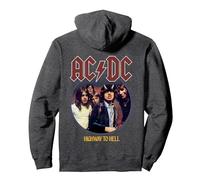 Officiel AC/DC Highway to Hell Rock Sweat à Capuche, Unisexe pour Adultes, Chiné Foncé, XL