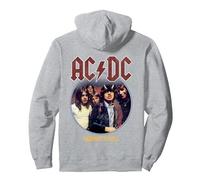 Officiel AC/DC Highway to Hell Rock Sweat à Capuche, Unisexe pour Adultes, Gris Chiné, S