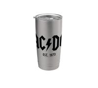 Officiel AC/DC Logo Est 1973 Gobelet isotherme en acier inoxydable double paroi
