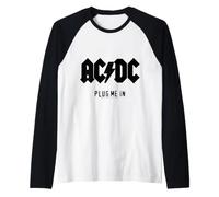 Officiel AC/DC Plug me in Logo Manche Raglan