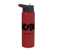 Officiel AC/DC Plug me In Logo Stainless Steel Insulated Water Bottle