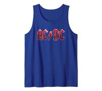 Officiel AC/DC Red Ice Logo Rock Musique Band Débardeur, Homme, Bleu Royal, L