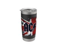 Officiel AC/DC Rock or Bust London Union Jack Gobelet isotherme en acier inoxydable double paroi