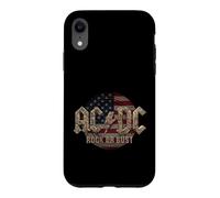 Officiel AC/DC Rock Or Bust US Flag Rock Band Coque pour iPhone XR