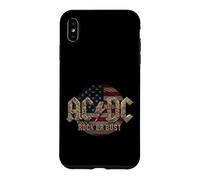 Officiel AC/DC Rock Or Bust US Flag Rock Band Coque pour iPhone XS Max