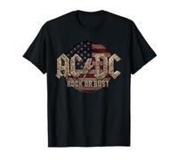 Officiel AC/DC Rock Or Bust US Flag Rock Band T-Shirt
