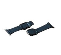 Officiel Apple Cuir Véritable Noir Moderne Boucle S Taille Montre Lanière 38/40