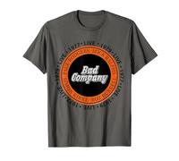 Officiel Bad Company Band Circle 1977 1979 Live T-Shirt
