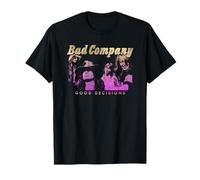 Officiel Bad Company Good Decisions Iconic Rock Design T-Shirt