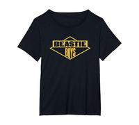 Officiel Beastie Boys Gold Diamond T-Shirt, Femme Grandes Tailles, Noir, 3X