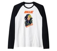 Officiel Billie Eilish Anime Musique Merch pour Fans Manche Raglan