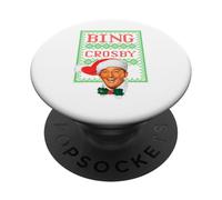 Officiel Bing Crosby Musique Noël PopSockets PopGrip Adhésif
