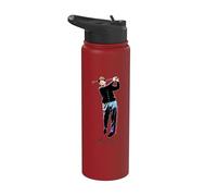 Officiel Bing Crosby Pro Golf Swing Black Stainless Steel Insulated Water Bottle