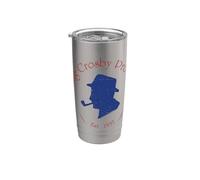 Officiel Bing Crosby Silhouette Pro Golf Red and Blue Gobelet isotherme en acier inoxydable double paroi