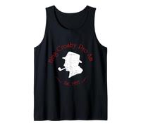 Officiel Bing Crosby Silhouette Pro Golf Red and White Débardeur