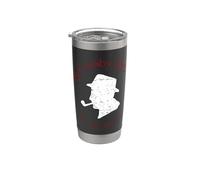 Officiel Bing Crosby Silhouette Pro Golf Red and White Gobelet isotherme en acier inoxydable double paroi