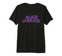Officiel Black Sabbath Retro Wavy Logo T-Shirt Haut de Gamme