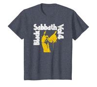 Officiel Black Sabbath Vol 4 Album Logo T-Shirt, Enfant, Bleu Chiné, 2 Ans