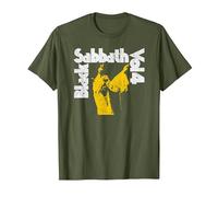 Officiel Black Sabbath Vol 4 Album Logo T-Shirt, Homme, Olive, S