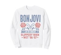 Officiel Bon Jovi Slippery When Wet Live in Concert Sweatshirt