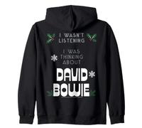Officiel David Bowie I Wasnt Listening Christmas Sweat à Capuche