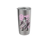 Officiel David Bowie Pink Lightning Ziggy Stardust Gobelet isotherme en acier inoxydable double paroi