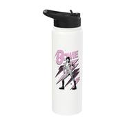 Officiel David Bowie Pink Lightning Ziggy Stardust Stainless Steel Insulated Water Bottle