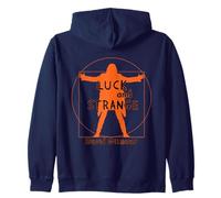 Officiel David Gilmour Luck and Strange Orange and Black Sweat à Capuche