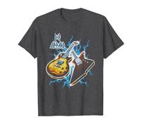 Officiel Def Leppard Amazon Exclusive Guitar Tour 2025 T-Shirt, Homme, Chiné Foncé, M