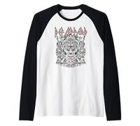Officiel Def Leppard Love Bites Logo Rock Band rétro Vintage Manche Raglan