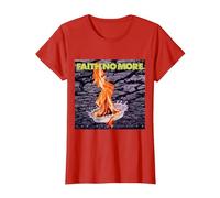 Officiel Faith No More The Real Thing Band Alternative Metal T-Shirt, Femme, Rouge, L