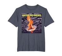 Officiel Faith No More The Real Thing Band Alternative Metal T-Shirt, Homme Grandes Tailles, Bleu Chiné, 2X Tall