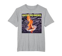 Officiel Faith No More The Real Thing Band Alternative Metal T-Shirt, Homme Grandes Tailles, Gris Chiné, 5X Tall