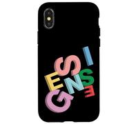 Officiel Genesis Colored Logo 3D Coque pour iPhone X/XS