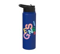 Officiel Genesis Colored Logo 3D Stainless Steel Insulated Water Bottle