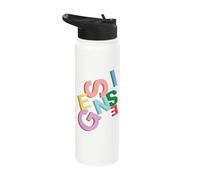 Officiel Genesis Colored Logo 3D Stainless Steel Insulated Water Bottle