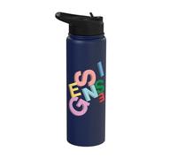 Officiel Genesis Colored Logo 3D Stainless Steel Insulated Water Bottle