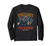 Officiel Guns N' Roses Appetite For Destruction Tour 1987 Manche Longue