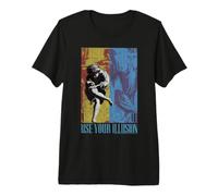 Officiel Guns 'n' Roses Classic Distressed Use Your Illusion T-Shirt Haut de Gamme