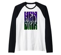 Officiel Jimi Hendrix Swirl Blues Rock Musique Manche Raglan