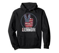 Officiel John Lennon Peace Sign Vintage Rock Pop Sweat à Capuche